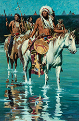 Loinclothed hobby; Obr�zek dne - the picture od the day - �awa rel -   Art of David Mann
