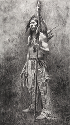 Loinclothed hobby; Obr�zek dne - the picture od the day - �awa rel -   Art of Howard A. Terpning