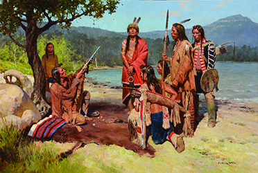Loinclothed hobby; Obr�zek dne - the picture od the day - �awa rel -   Art of Z. S. Liang, Beseeching the Underwater People
