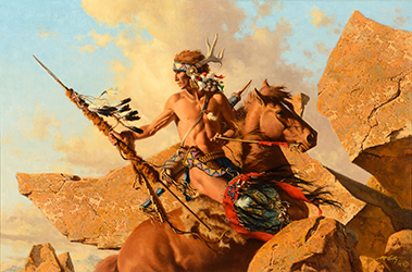 Loinclothed hobby; Obr�zek dne - the picture od the day - �awa rel -   Art of Frank McCarthy