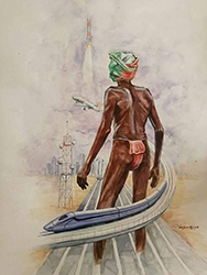 Loinclothed hobby; Obr�zek dne - the picture od the day - �awa rel -   Loinclothed old India
