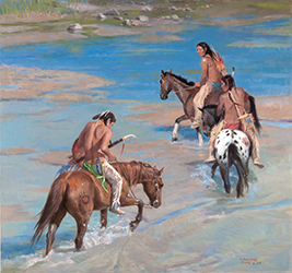 Loinclothed hobby; Obr�zek dne - the picture od the day - �awa rel -   Sherry Blanchard Stuart, Crossing the Sinking Sand