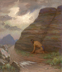 Loinclothed hobby; Obr�zek dne - the picture od the day - �awa rel -  Joseph Henry Sharp, Apache Ambush, Moonlight, Arizona