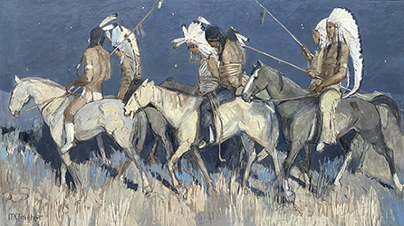 Loinclothed hobby; Obr�zek dne - the picture od the day - �awa rel -  Minerva Teichert, Indian Captives, 1939