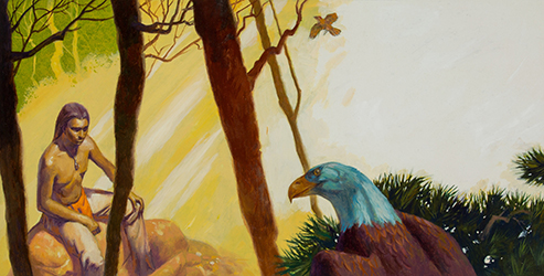 Loinclothed hobby; Obr�zek dne - the picture od the day - �awa rel -Art of Shannon Stirnweis, Squanto