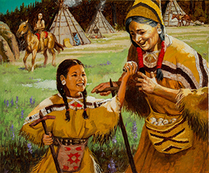 Loinclothed hobby; Obr�zek dne - the picture od the day - �awa rel -Art of Shannon Stirnweis, Squanto