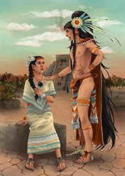 Loinclothed hobby; Obr�zek dne - the picture od the day - �awa rel - Art of Tashina Kalmbach, Tezcatlipoca