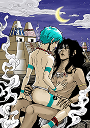Loinclothed hobby; Obr�zek dne - the picture od the day - �awa rel - Art of Tashina Kalmbach,  Serin and Kiba
