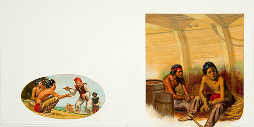 Loinclothed hobby; Obr�zek dne - the picture od the day - �awa rel -Art of Shannon Stirnweis, Squanto and the Miracle of Thanksgiving