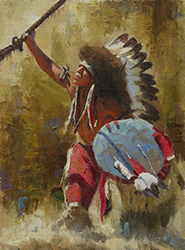 Loinclothed hobby; Obr�zek dne - the picture od the day - �awa rel - Art of Jason Tako, Buffalo Caller