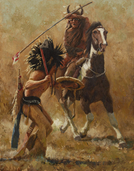 Loinclothed hobby; Obr�zek dne - the picture od the day - �awa rel - Art of Jason Tako, Plains Jousting