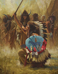 Loinclothed hobby; Obr�zek dne - the picture od the day - �awa rel - Art of Jason Tako, Buffalo Caller