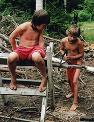 Loinclothed hobby; Obr�zek dne - the picture od the day - �awa rel -   indian summer camp