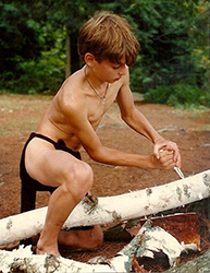 Loinclothed hobby; Obr�zek dne - the picture od the day - �awa rel -   indian summer camp