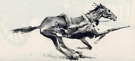 Loinclothed hobby; Obr�zek dne - the picture od the day - �awa rel - Loincloted indian rider
