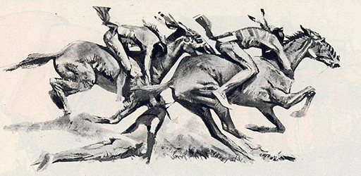 Loinclothed hobby; Obr�zek dne - the picture od the day - �awa rel - Loincloted indian riders