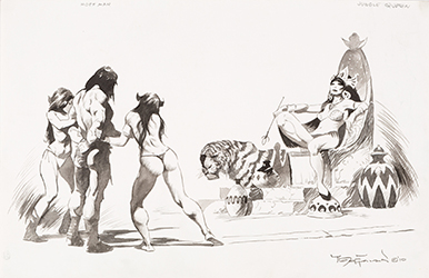Loinclothed hobby; Obr�zek dne - the picture od the day - �awa rel - Jungle Queen - Art of Mike Hoffman