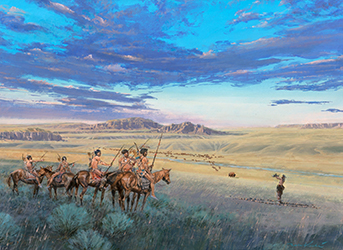 Loinclothed hobby; Obr�zek dne - the picture od the day - �awa rel - Spirit of the Hunt, Art of Dale Peche