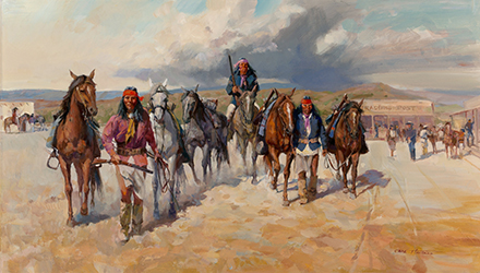 Loinclothed hobby; Obr�zek dne - the picture od the day - �awa rel - Art of Carl E. Hantman - Fresh Horses