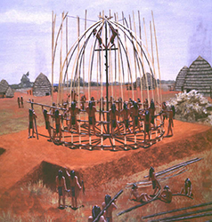 Loinclothed hobby; Obr�zek dne - the picture od the day - �awa rel - Art of Nola Davis - Caddo indians