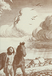 Loinclothed hobby; Obr�zek dne - the picture od the day - �awa rel - Art of W. Cameron Johnson - Return of the Indian spirit