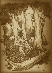 Loinclothed hobby; Obr�zek dne - the picture od the day - �awa rel - Art by g0b1in - Native American 