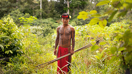 Loinclothed hobby; Obr�zek dne - the picture od the day - �awa rel - Waiapi indian