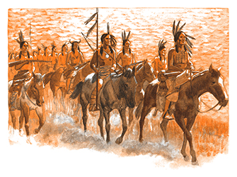 Loinclothed hobby; Obr�zek dne - the picture od the day - �awa rel - Indian hunting party 1/2