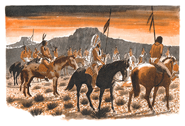 Loinclothed hobby; Obr�zek dne - the picture od the day - �awa rel - Indian hunting party 2/2
