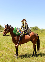 Loinclothed hobby; Obr�zek dne - the picture od the day - �awa rel - Quintin Birdinground III, Battle of Little Bighorn Reenactment 