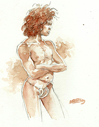 Loinclothed hobby; Obr�zek dne - the picture od the day - �awa rel - Jeune guerrier tusaday