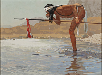 Loinclothed hobby; Obr�zek dne - the picture od the day - �awa rel - art of David Nordahl - Apache Runner; Geronimo