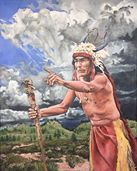 Loinclothed hobby; Obr�zek dne - the picture od the day - �awa rel - Victor Blakey Fine Art - Red loincloth