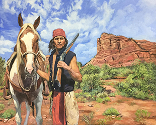 Loinclothed hobby; Obr�zek dne - the picture od the day - �awa rel - Victor Blakey Fine Art ~ Red Loincloth