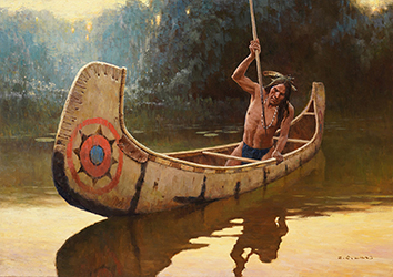 Loinclothed hobby; Obr�zek dne - the picture od the day - �awa rel - Calm Water - art by Z. S. Liang
