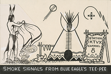 Loinclothed hobby; Obr�zek dne - the picture od the day - �awa rel - by Acee Blue Eagle  - Smoke Signals from Blue Eagle's Tee-Pee