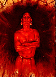 Loinclothed hobby; Obr�zek dne - the picture od the day - �awa rel - By Gerda Christofferson  - Blackfoot Indian Brave