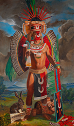 Loinclothed hobby; Obr�zek dne - the picture od the day - �awa rel - Art of MiCorazonMexica ~ Ometochtli
