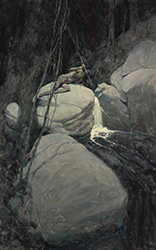 Loinclothed hobby; Obr�zek dne - the picture od the day - �awa rel -  by Newell Convers Wyeth  - The Spearman