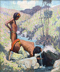 Loinclothed hobby; Obr�zek dne - the picture od the day - �awa rel - The Water Course  ~ by Eanger Irving Couse