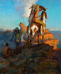 Loinclothed hobby; Obr�zek dne - the picture od the day - �awa rel - The Signal Smoke ~ by Harry Edwards
