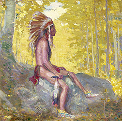 Loinclothed hobby; Obr�zek dne - the picture od the day - �awa rel - The Scout ~ by Bert Geer Phillips