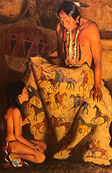 Loinclothed hobby; Obr�zek dne - the picture od the day - �awa rel - Painted  Robe ~ by David Mann