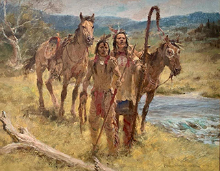 Loinclothed hobby; Obr�zek dne - the picture od the day - �awa rel - Alerted ~ 1982 ~ by Charles Winfield Miller