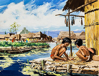 Loinclothed hobby; Obr�zek dne - the picture od the day - �awa rel - La conqu�te du Mexique ~ 1/7 ~ by Pierre  Joubert