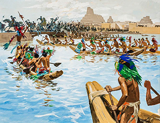 Loinclothed hobby; Obr�zek dne - the picture od the day - �awa rel - La conqu�te du Mexique ~ 2/7 ~ by Pierre  Joubert
