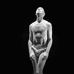 Loinclothed hobby; Obr�zek dne - the picture od the day - �awa rel -  Loinclothed Butoh dancer ~  Imre Thormann, The False David,  photo  by Piotr Nykowski