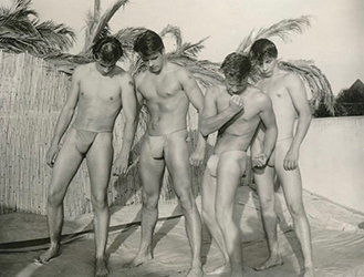 Loinclothed hobby; Obr�zek dne - the picture od the day - �awa rel - photo by Bob Mizer, Beefcake boys ~ Caldwell, Glennon, Parks, & Stubbs
