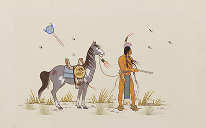 Loinclothed hobby; Obr�zek dne - the picture od the day - �awa rel - Acee Blue Eagle, Beefcake boys ~ Horse & Warrior - Legendarys
