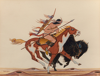Loinclothed hobby; Obr�zek dne - the picture od the day - �awa rel - Stephen Mopope ~ Caldwell, Kiowa